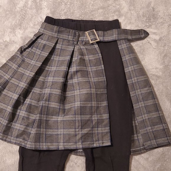 Plaid Pleated Belt overskirt - Picture 6 of 10